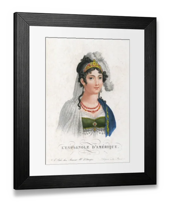 Framed Print : Female Type / Spanish-Am Framed Print : Female Type / Spanish-Am