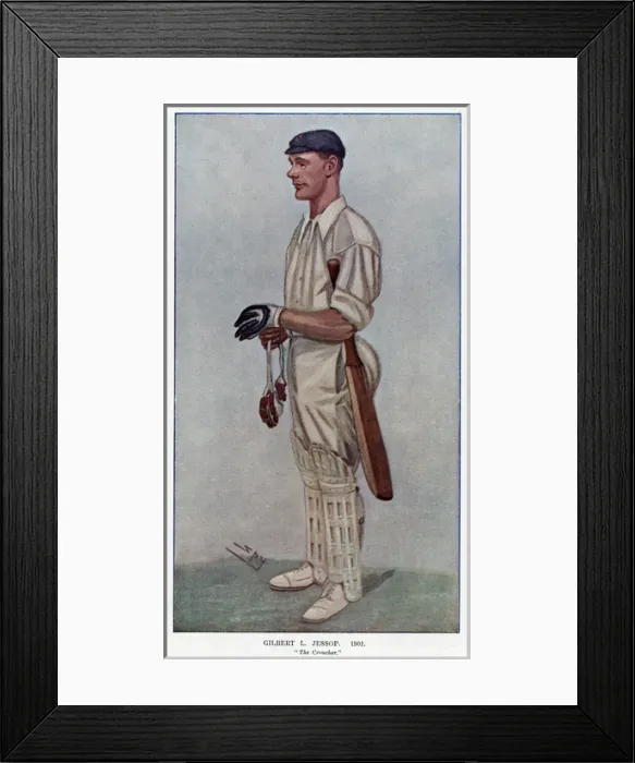 Framed Print : Cricketer / Jessop / V. Fair Framed Print : Cricketer / Jessop / V. Fair
