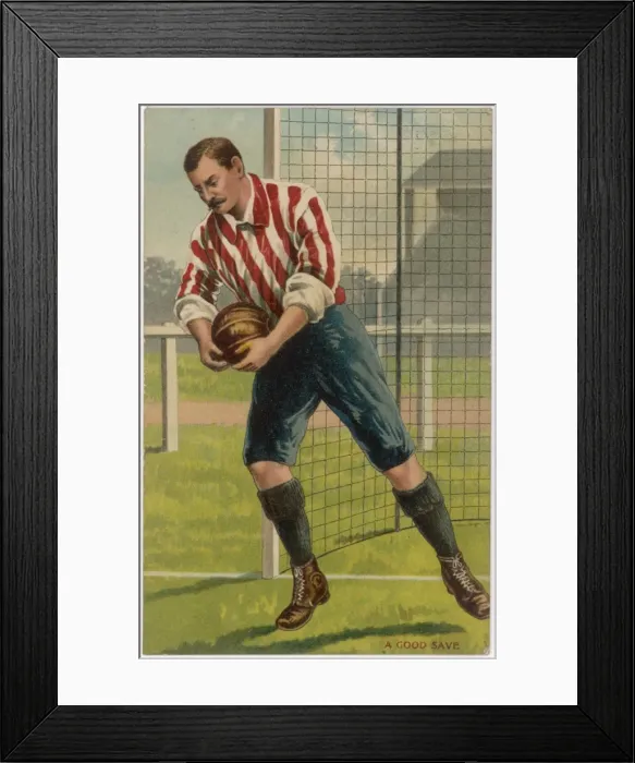 Framed Print : Football / A Good Save Framed Print : Football / A Good Save