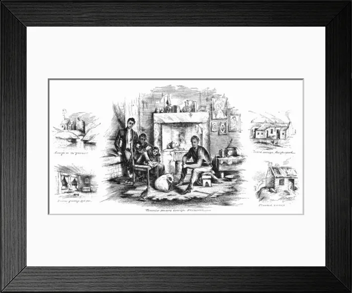Framed Print : Scottish Miners / 1875 Framed Print : Scottish Miners / 1875