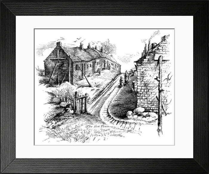 Framed Print : Scottish Miners Cottages Framed Print : Scottish Miners Cottages