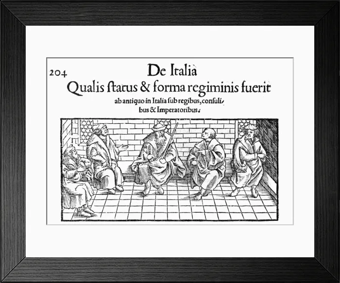 Framed Print : Italian Court Scene Framed Print : Italian Court Scene