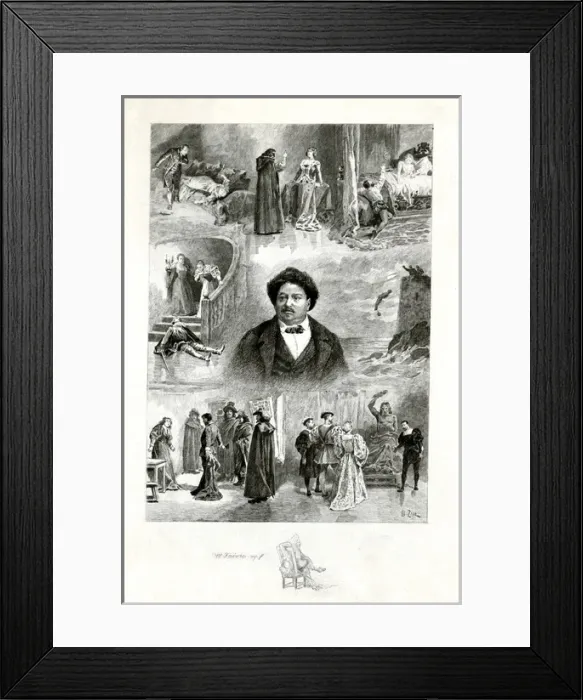 Framed Print : Dumas (Pere) Characters