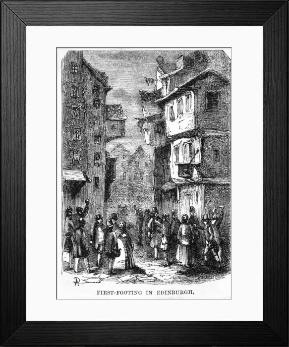 Framed Print : Scottish First Footing Framed Print : Scottish First Footing