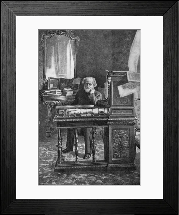 Framed Print : Verdi in his study Framed Print : Verdi in his study