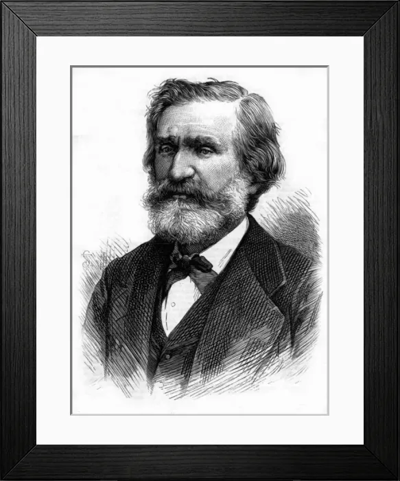 Framed Print : Verdi ST. Giuseppe Verdi (1813-1901) the Italian opera composer in middle age Framed Print : Verdi ST. Giuseppe Verdi (1813-1901) the Italian opera composer in middle age