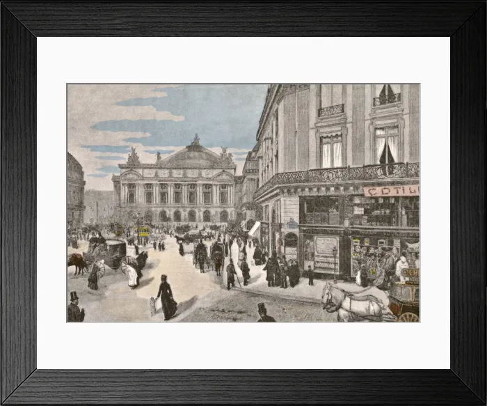 Framed Print : Paris / Place De L opera Framed Print : Paris / Place De L opera