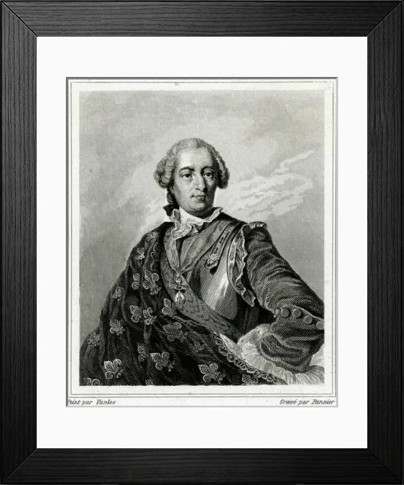 Framed Print : Louis Xv, French Royalty Framed Print : Louis Xv, French Royalty