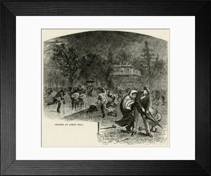 Framed Print : Rain Stops Croquet Framed Print : Rain Stops Croquet