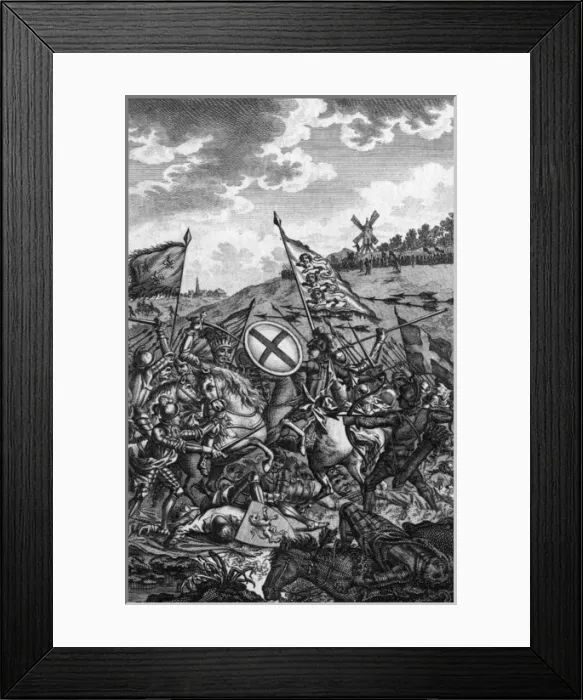 Framed Print : Battle of Crecy 1346 Framed Print : Battle of Crecy 1346