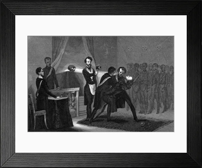 Framed Print : Receiving a Master Framed Print : Receiving a Master