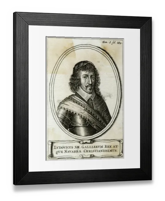 Framed Print : Louis Xiii / Anon Eng Framed Print : Louis Xiii / Anon Eng