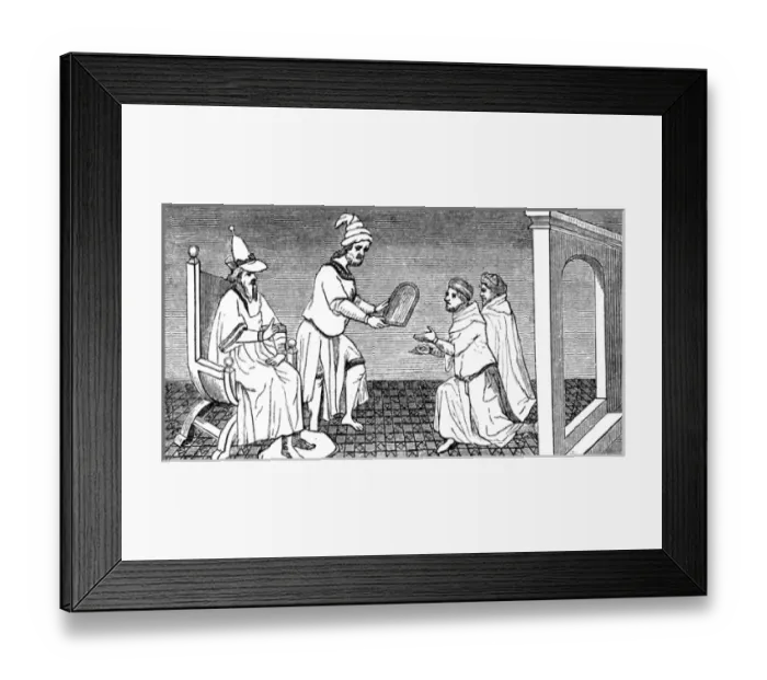 Framed Print : Marco Polo Kublai Khan Framed Print : Marco Polo Kublai Khan