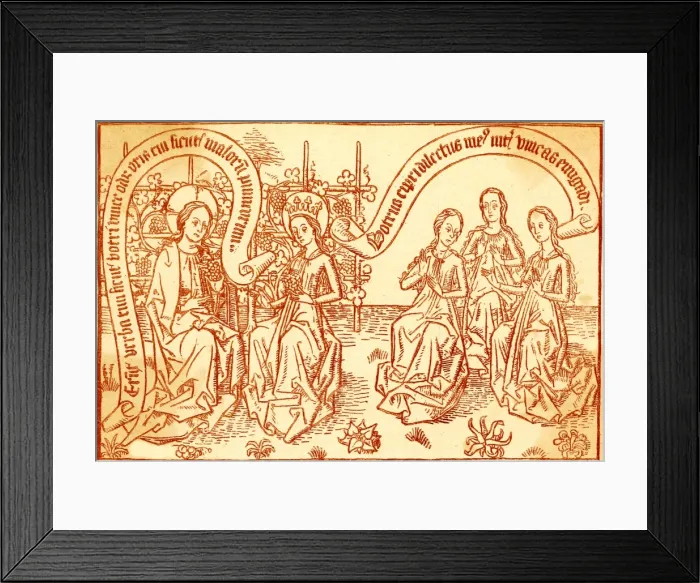 Framed Print : Wurzburg Missal, 1470 - 2 Framed Print : Wurzburg Missal, 1470 - 2