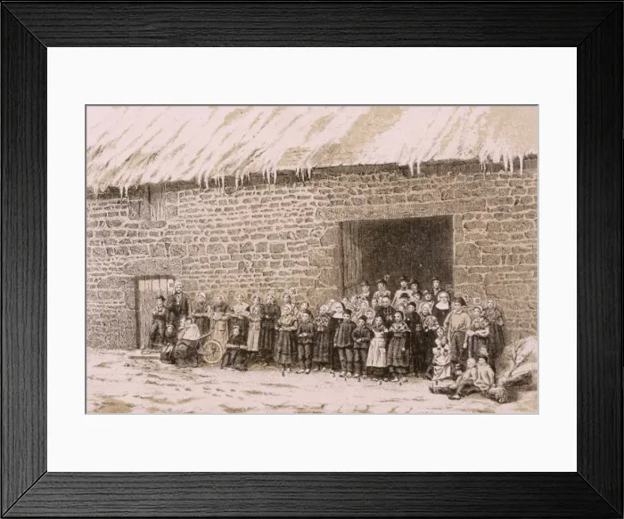 Framed Print : Pontmain - the Farm Framed Print : Pontmain - the Farm