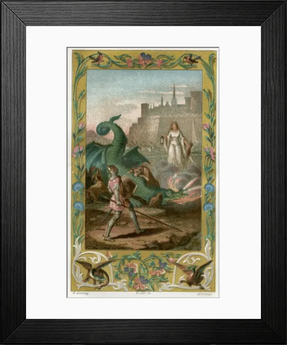 Framed Print : Dragon of Mons, 1132 Framed Print : Dragon of Mons, 1132