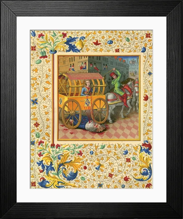 Framed Print : Tullia Crushes Father Framed Print : Tullia Crushes Father
