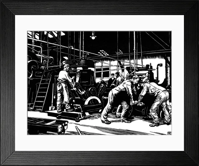 Framed Print : Krupp: Steel Rolling Framed Print : Krupp: Steel Rolling