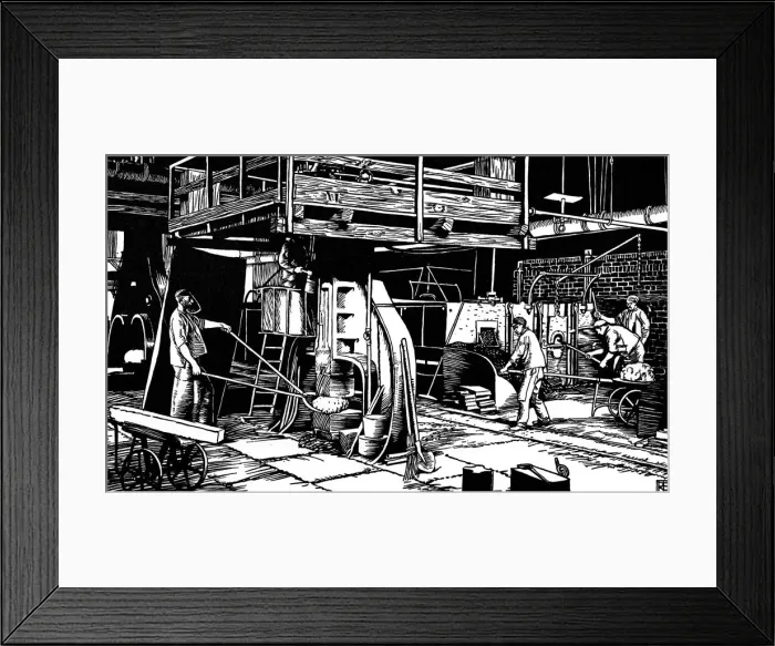Framed Print : Krupps Puddling Shop Framed Print : Krupps Puddling Shop