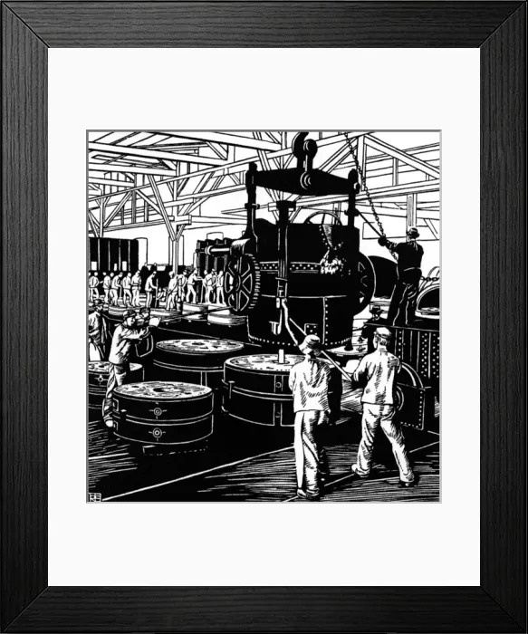 Framed Print : Krupp: Martinwerk III Framed Print : Krupp: Martinwerk III