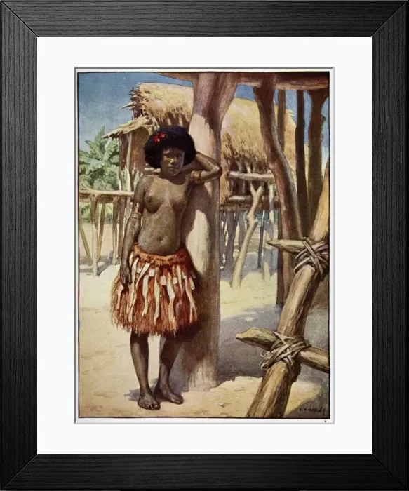 Framed Print : Racial / New Guinea 1908 Framed Print : Racial / New Guinea 1908