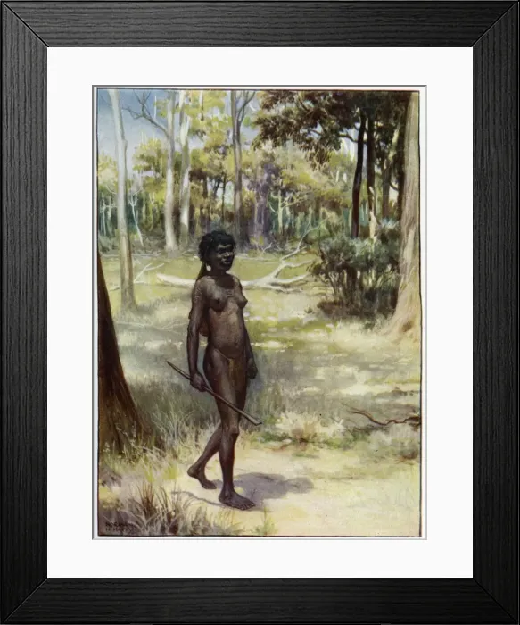 Framed Print : Racial / Aborigines 1908 Framed Print : Racial / Aborigines 1908