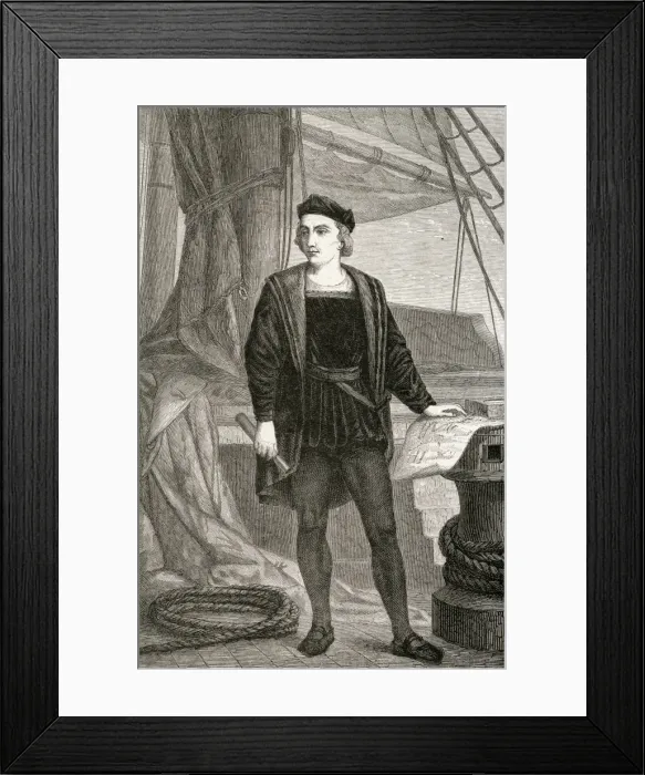Framed Print : Columbus as a Youth Framed Print : Columbus as a Youth