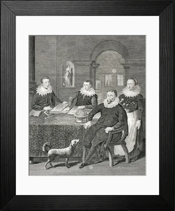 Framed Print : Columbus and his Sons Framed Print : Columbus and his Sons