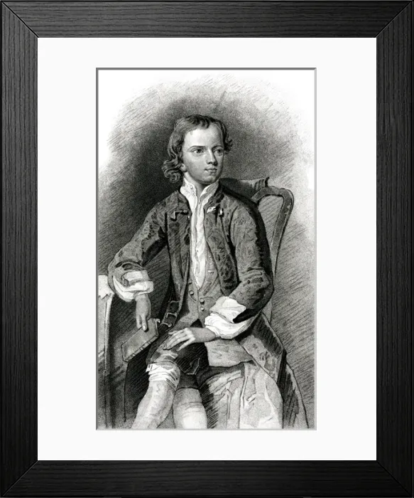 Framed Print : Thomas Gray (Aged 15) Framed Print : Thomas Gray (Aged 15)