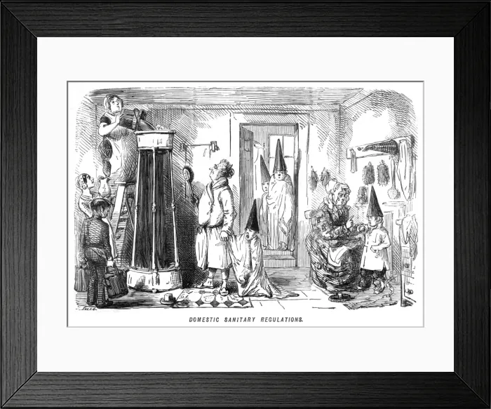 Framed Print : Family Shower / Leech Framed Print : Family Shower / Leech