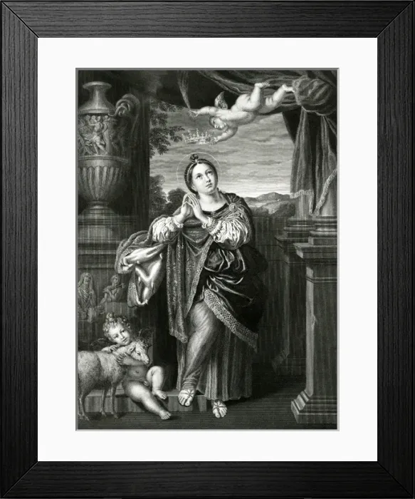 Framed Print : St Agnes (Domenichino) Framed Print : St Agnes (Domenichino)