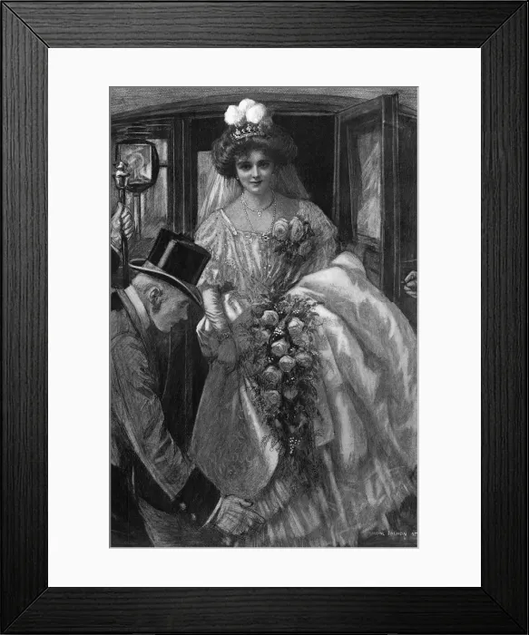 Framed Print : Debutante Arriving Framed Print : Debutante Arriving