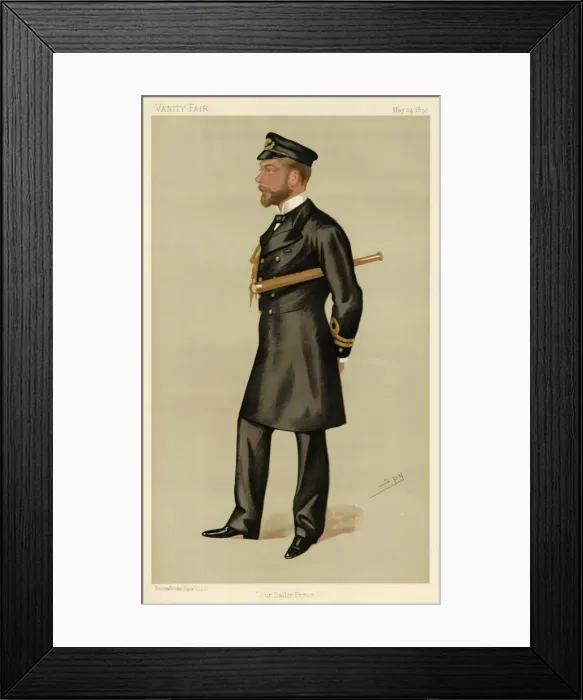 Framed Print : GEORGE V as Prince of Wales in 1890 Date: 1865 - 1936 Framed Print : GEORGE V as Prince of Wales in 1890 Date: 1865 - 1936