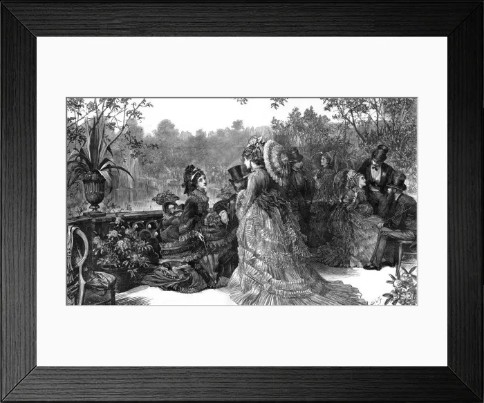 Framed Print : Buck House Garden Party Framed Print : Buck House Garden Party