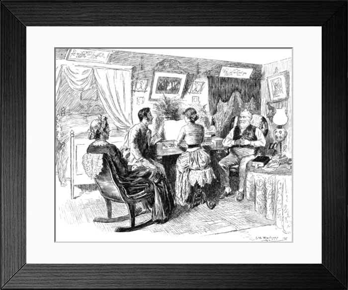 Framed Print : American Sitting Room Framed Print : American Sitting Room