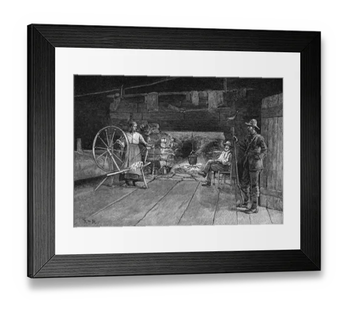 Framed Print : American Interior 1886 Framed Print : American Interior 1886