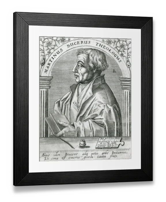 Framed Print : Martin Bucer (De Bry?) Framed Print : Martin Bucer (De Bry?)