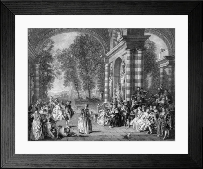 Framed Print : Bal Champetre / 18th Frnc Framed Print : Bal Champetre / 18th Frnc