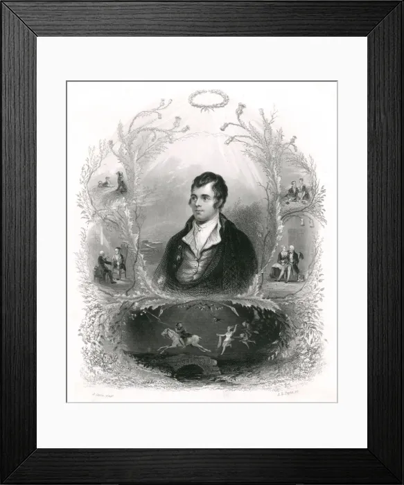Framed Print : Robert Burns / Payne Framed Print : Robert Burns / Payne