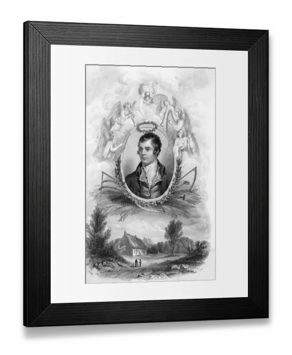 Framed Print : Robert Burns / Watt Framed Print : Robert Burns / Watt