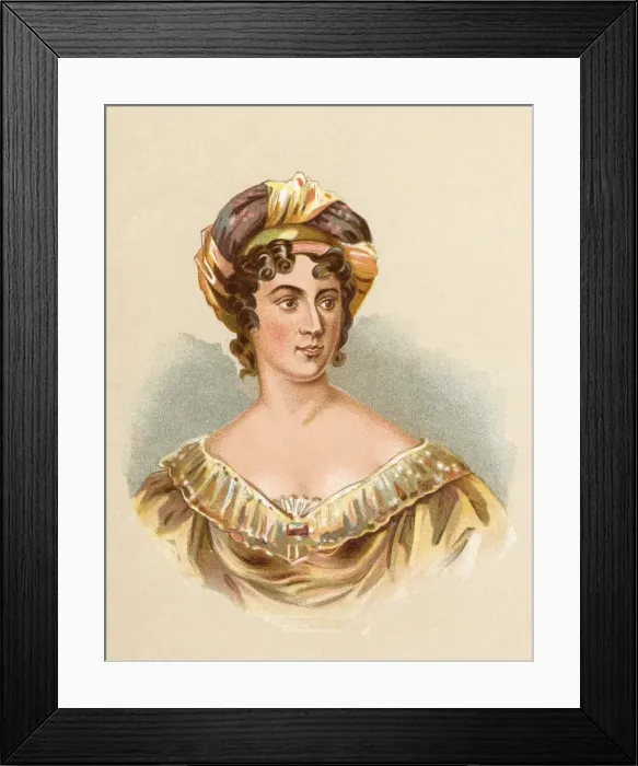 Framed Print : Mme de Stael (Anon) Framed Print : Mme de Stael (Anon)