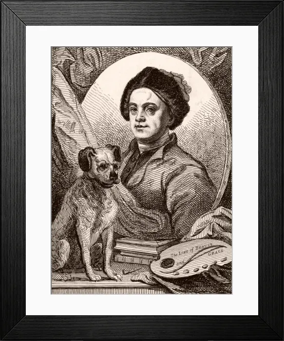 Framed Print : Hogarth  /  Dog Trump