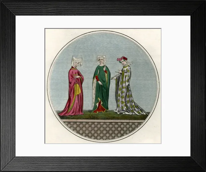 Framed Print : English ladies of high rank Framed Print : English ladies of high rank