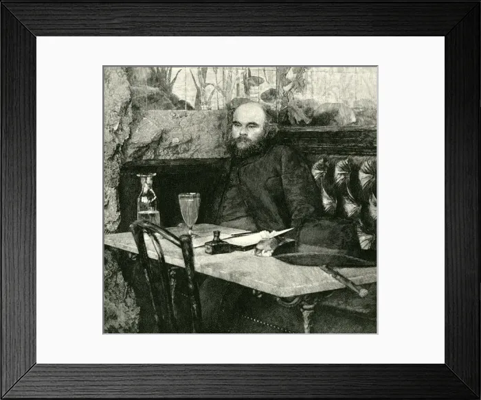 Framed Print : Verlaine - Harpers 1893 Framed Print : Verlaine - Harpers 1893