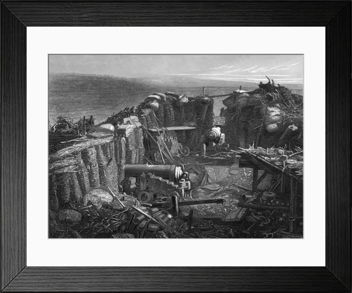 Framed Print : Russian Guns, Sebastopol Framed Print : Russian Guns, Sebastopol