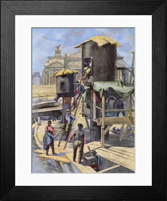 Framed Print : Building the Metro Framed Print : Building the Metro
