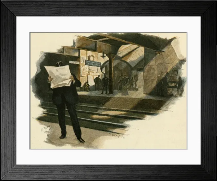 Framed Print : Station Scene Framed Print : Station Scene