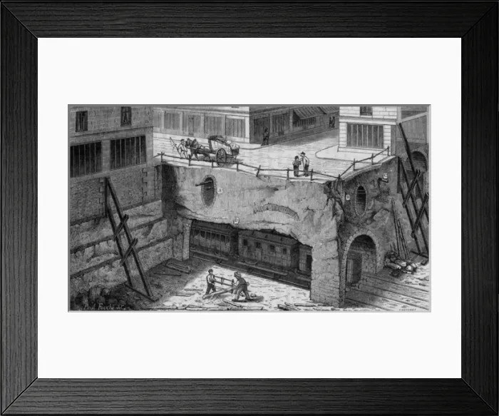 Framed Print : Constructing Underground Framed Print : Constructing Underground