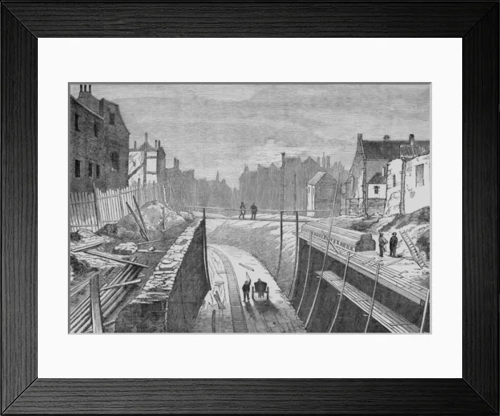 Framed Print : Constructing Underground Framed Print : Constructing Underground