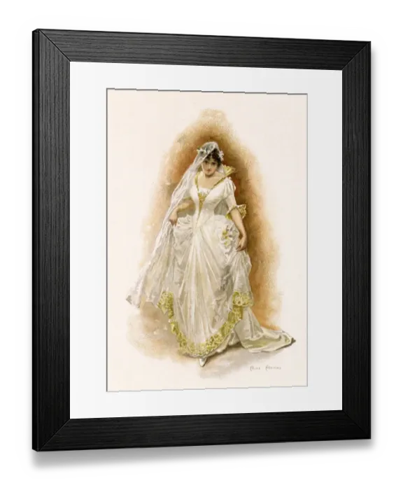Framed Print : Bride in Dress (Havers) Framed Print : Bride in Dress (Havers)